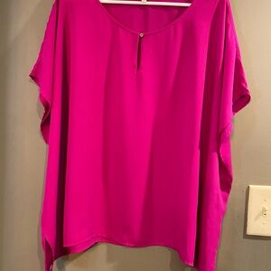 Oversized Chaus Fuchsia Tunic Blouse
